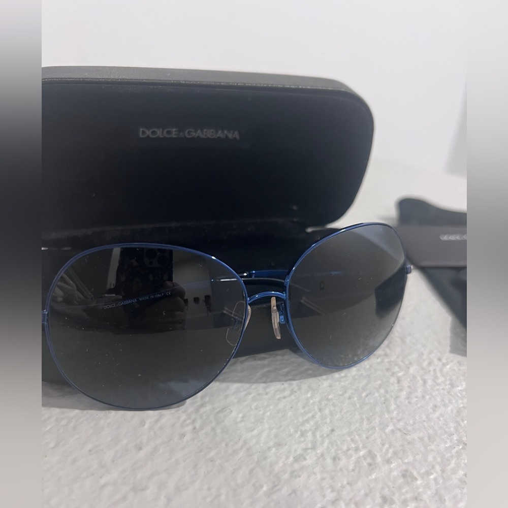 Dolce & Gabbana Blue and Black Sunglasses